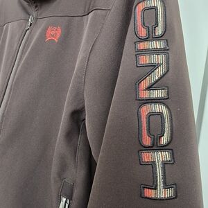 CINCH Brown Jacket Youth XL Western Rodeo Ranch Softshell Coat Spring Fall